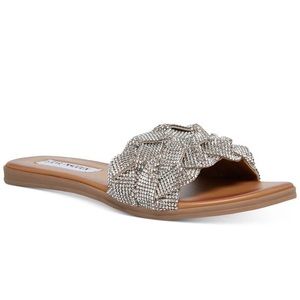 Steve Madden Sandals. Women's Phayra Rhinestone Braided Slides